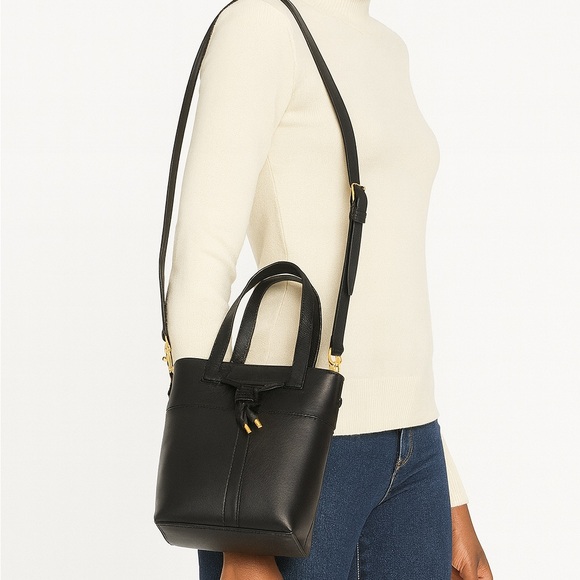 Tory Burch Black Leather Shoulder Bag - Picture 13 of 13